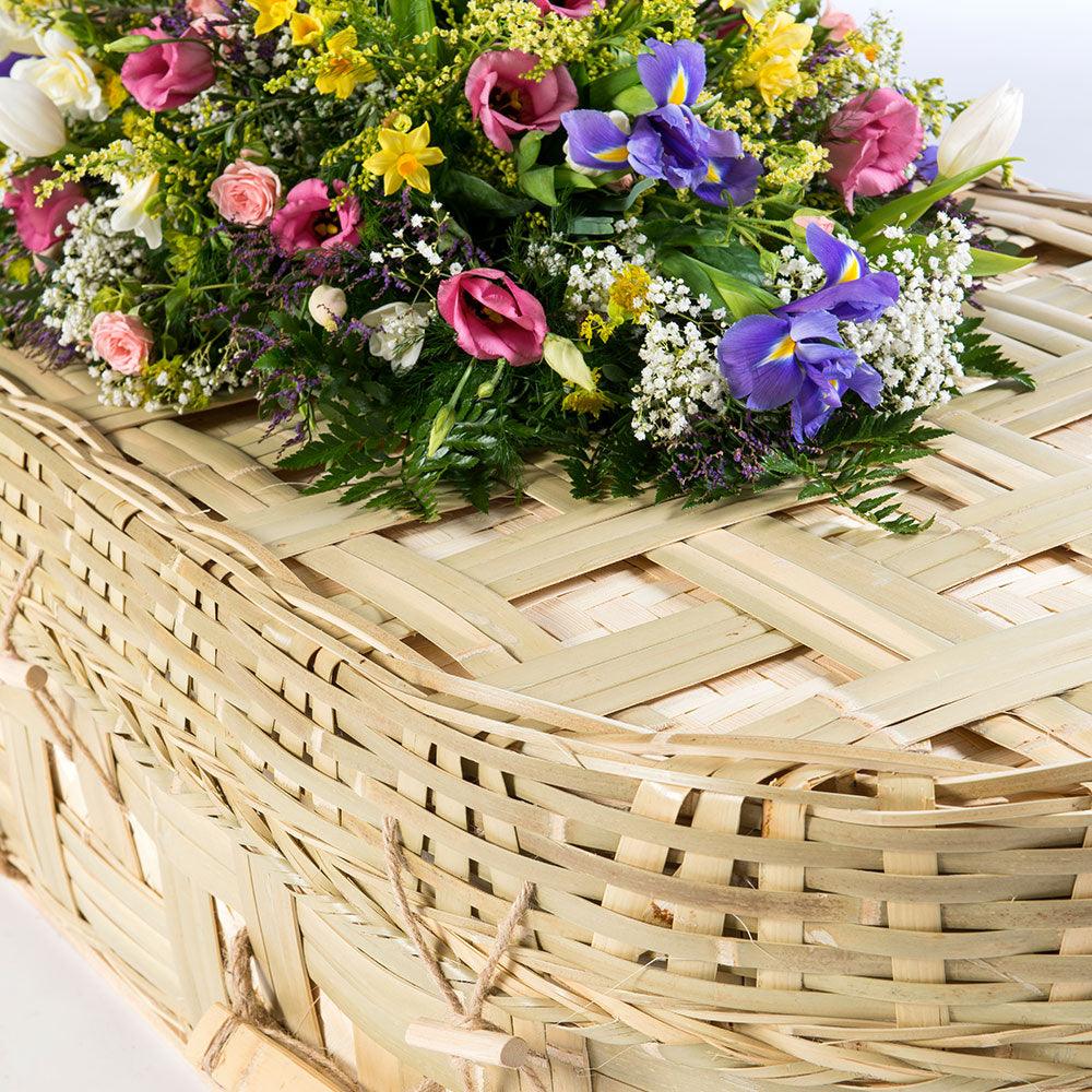 Bamboo Lattice Round - Ecoffins