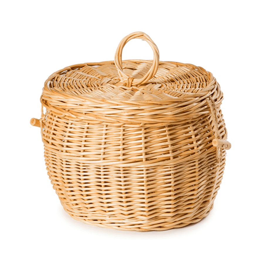 Light Willow Peony Ashes Casket - Ecoffins