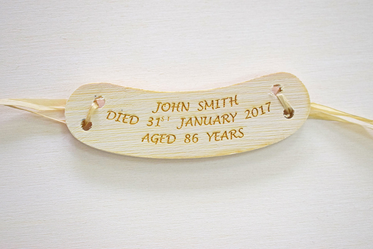 Ashes Casket Engraved Nameplate - Ecoffins